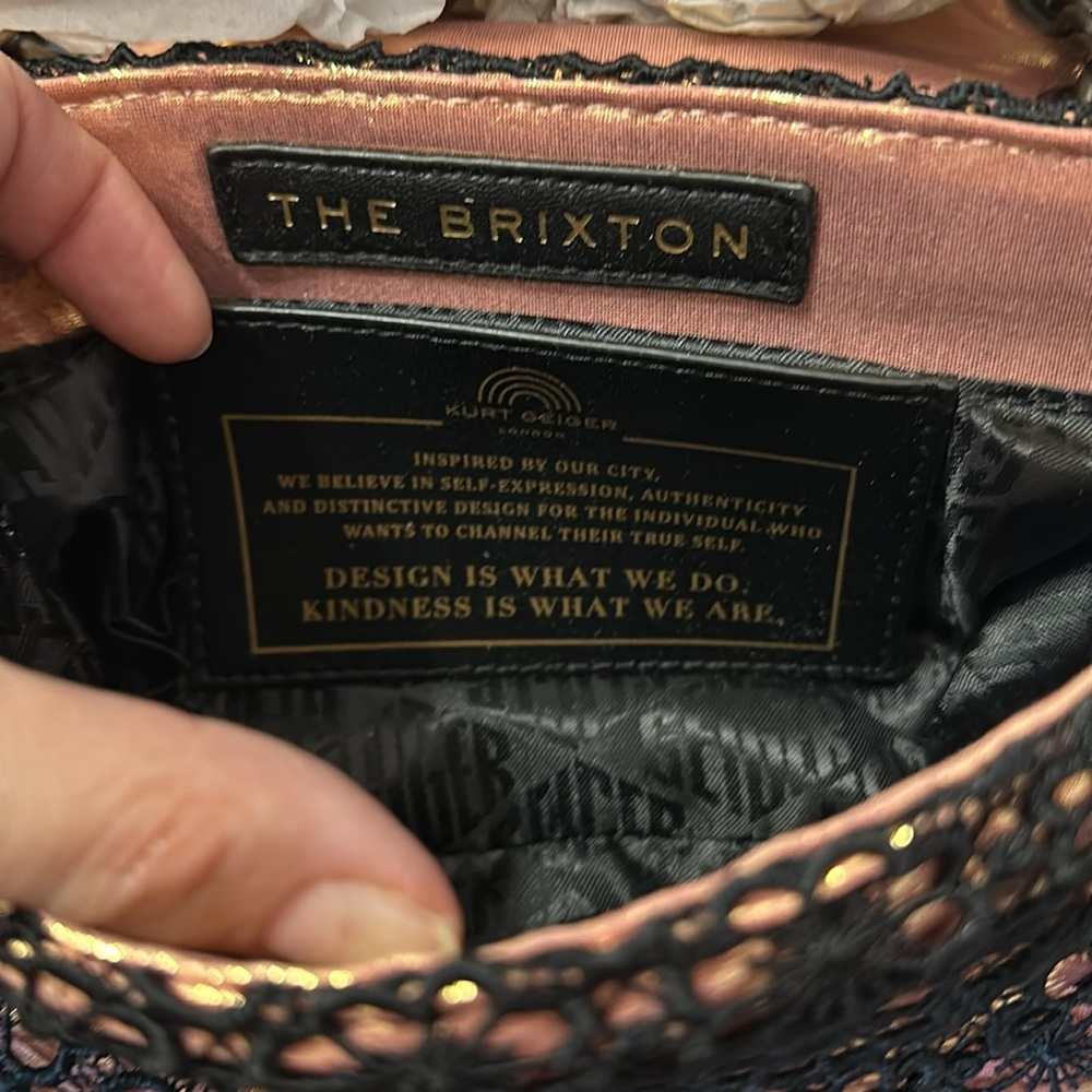 NWT Gorgeous Kurt Geiger London Lace Mini Brixton Bag - Picture 13 of 16